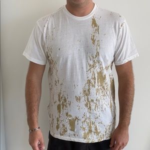 Cr24 Street Official Gold Splatter White T-Shirt